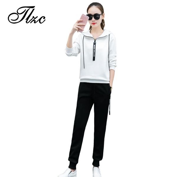 

college wind women hoodies tracksuits plus size  -4xl fashion cool design lady sportwear hooded sweatshirts +pant set female convention, Gray