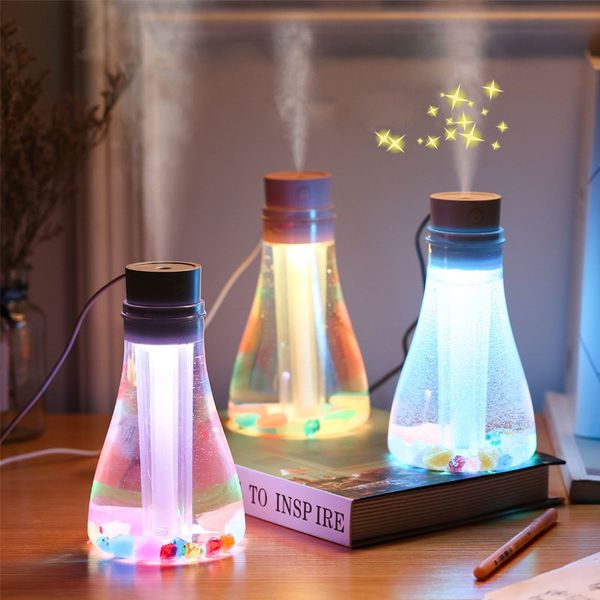 

500ml ultrasonic aroma diffuser mini usb air humidifier car aromatherapy humidifier led light home air purifier spray