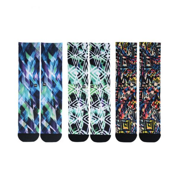 

mens womens fashion cotton blend long socks colorful contrast color funny socks breathable male female long socks, Black