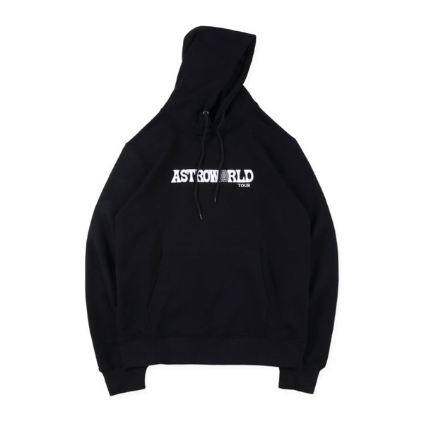 

designer high street travis scott astroworld chicago exclusive hoodie men women sweatshirt hip hop reeses puffs pullover, Black