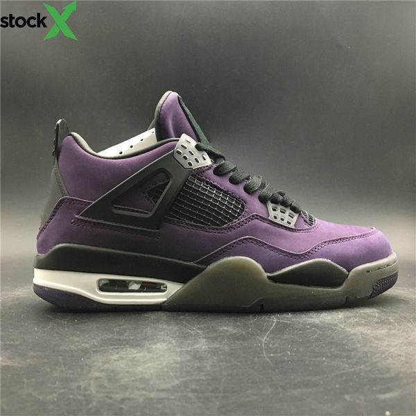 

version 4 purple dynasty varsity red black designer man basketball shoes iv collaborate fashion trainers ship with double box