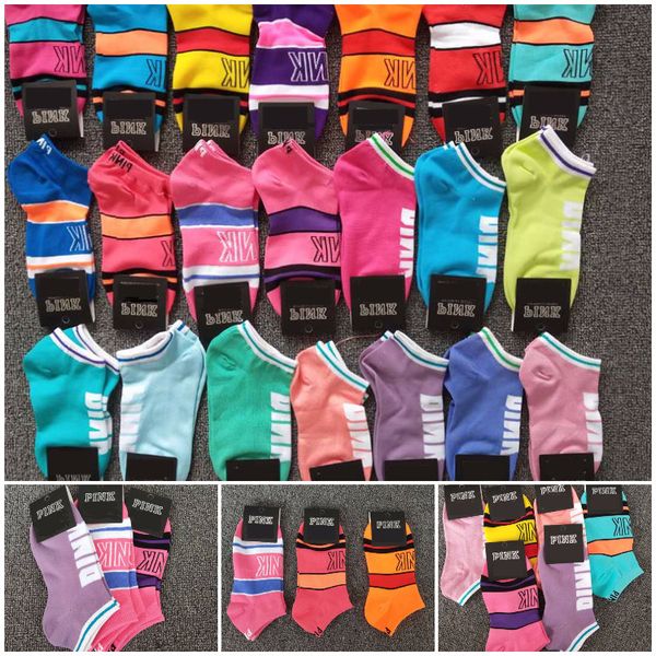 

Pink Letter Ankle Socks Nylon Fast Drying Carboard Sports Cheerleaders Short Sock Girls Women Sports Socks Pink Stockings With Tags