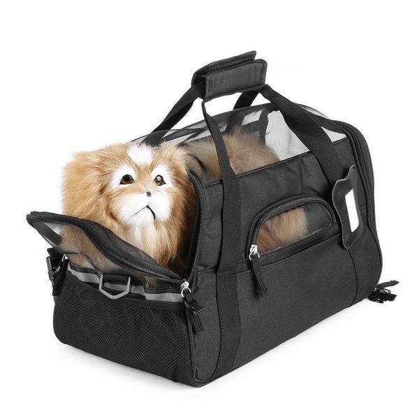 

pet carrier 600d nylon waterproof dog cat puppy kitten bag outdoor travel carrying bags comfortable soft bed for small pet