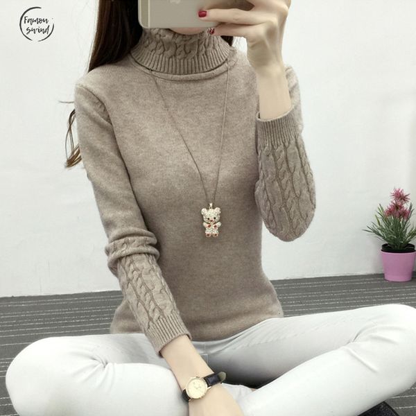 

теплый толстые свитер зимы женщин пуловер вязаный свитер с длинным рукавом женский кашемировый свитер перемычка топы, White;black