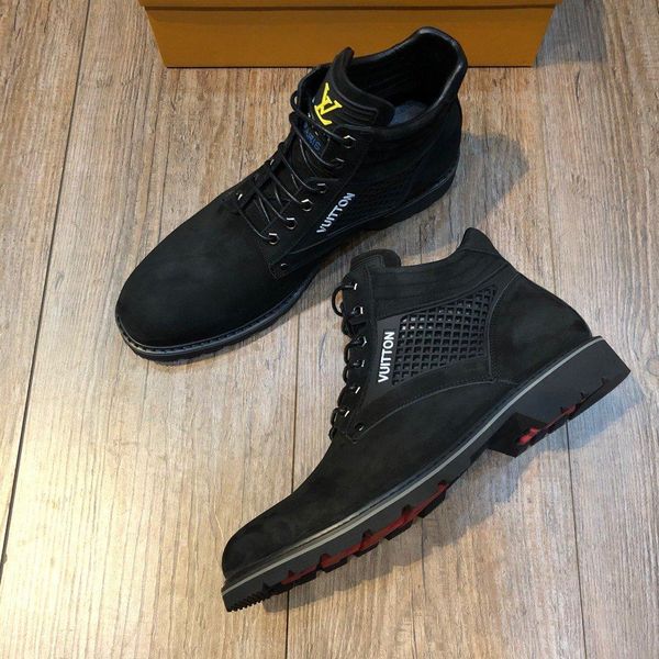 

a6 black fashion casual men shoes autumn and winter luxury leather men shoes original box packaging zapatos hombre