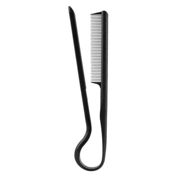 

diy styling straightening v comb clip-type hairdressing hair straightener with black color fashion