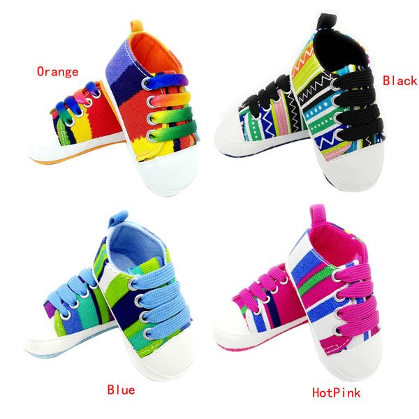 

2019 brand new fashion casual newborn baby shoes sneaker anti-slip soft sole warm comfortable toddler colorful canvas shoes