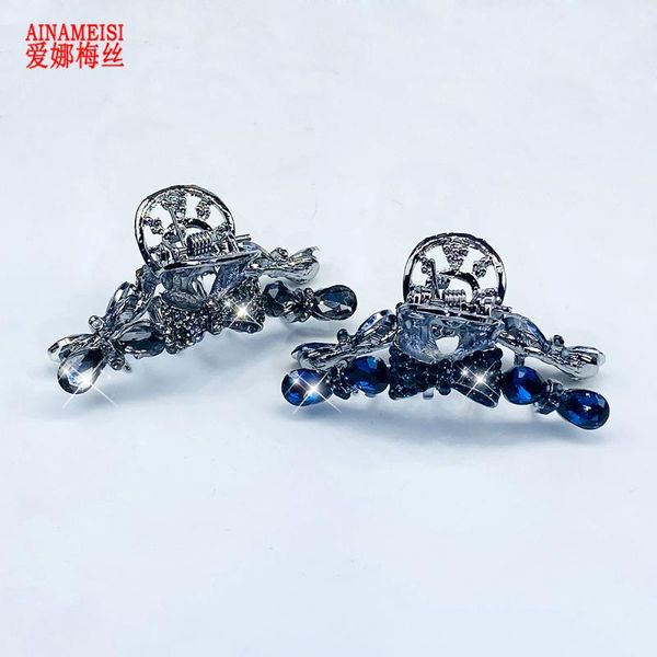 2019 Ainameisi Vintage Crystal Cravat Hair Crab Fashion Hair Clip