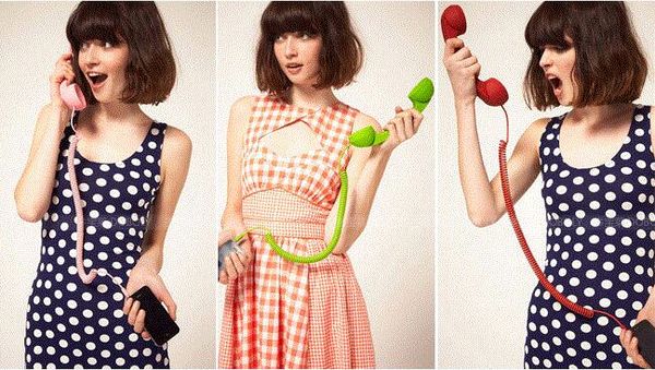 

3.5mm telephone handset volume adjustment cell phone receiver microphone earphone for iphone samsung with retial package red ing