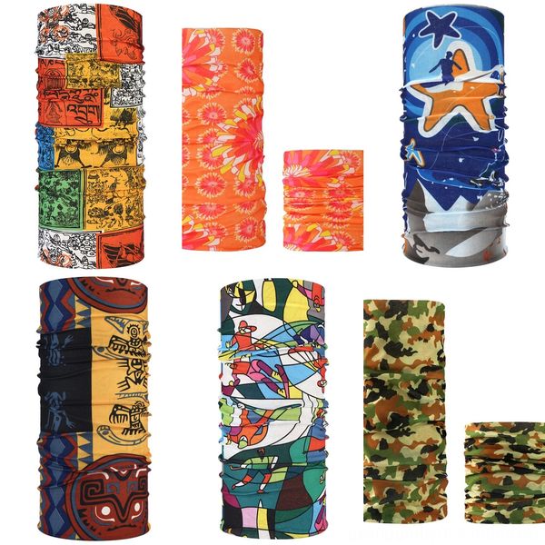 

2naiv бесшовный фильтр лица дети лицо бандана волшебный шарф головная повязка балаклава спортивные головные уборы шарф детские маски с защит, Black