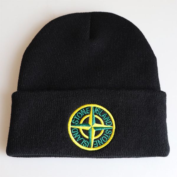 

men women's knitted hat beanie hat outdoor casual warm skullies autumn winter hats for women embroidery drop shipping