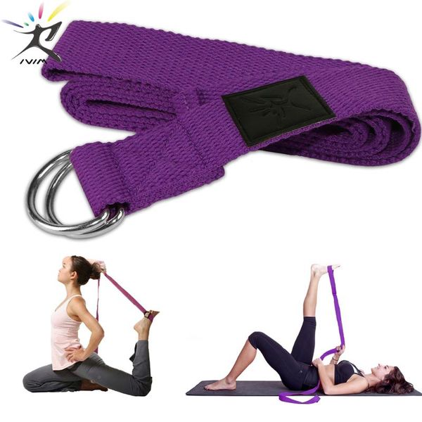 

yoga stretch strap adjustable sport yoga belts d-ring fitness gym strap arm legs waist exercise training rope resistance bands