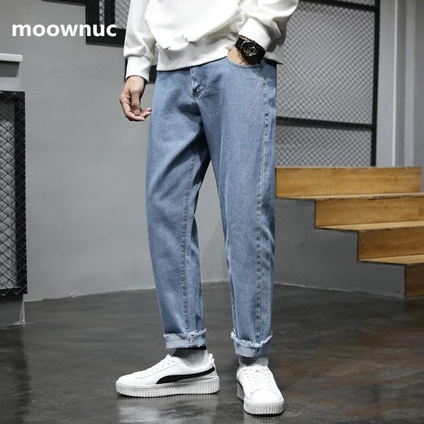 

2020 new arrival casual elastic jeans men ,men's ankle-length pants, blue and black skinny jeans men