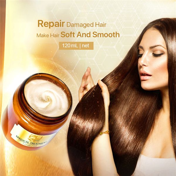 

PURC Magical keratin Treatment Mask 120ml 5 Seconds Repairs Damage Hair Root Tonic Scalp Treatments 6pcs
