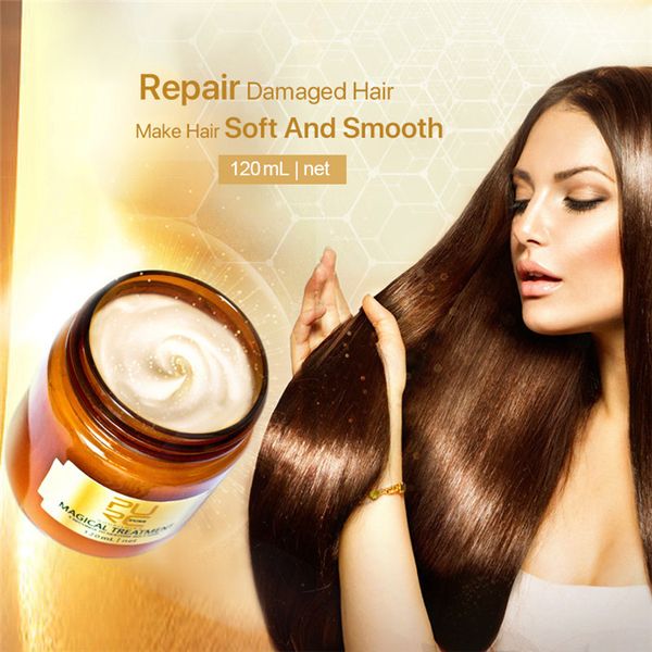 Purc Magical Keratin Hair Mask 120 мл 5 секунд ремонт повреждения волосы корень тонизированной кожи головы 6 шт.