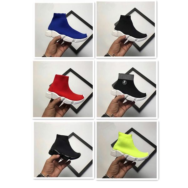 

01 2019 baby speed socks speed trainer running shoes speed stretch-knit mid sneakers 28-35