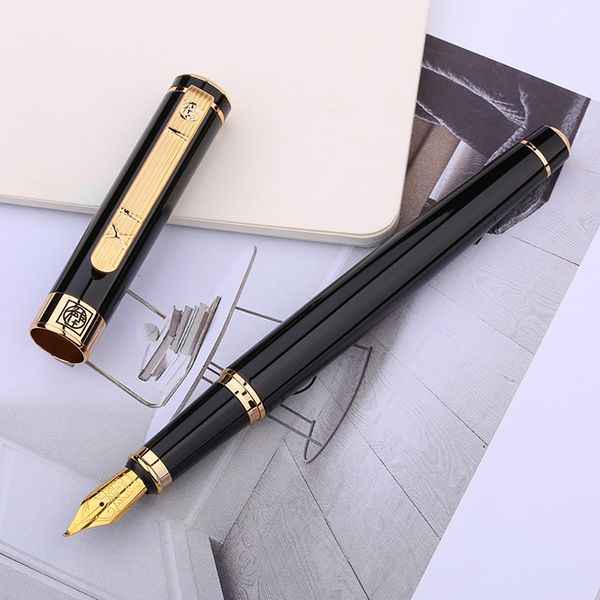 

picasso 902 gentleman series calligraphy fountain pen fude pen bent nib golden trim noble writing with gift for office