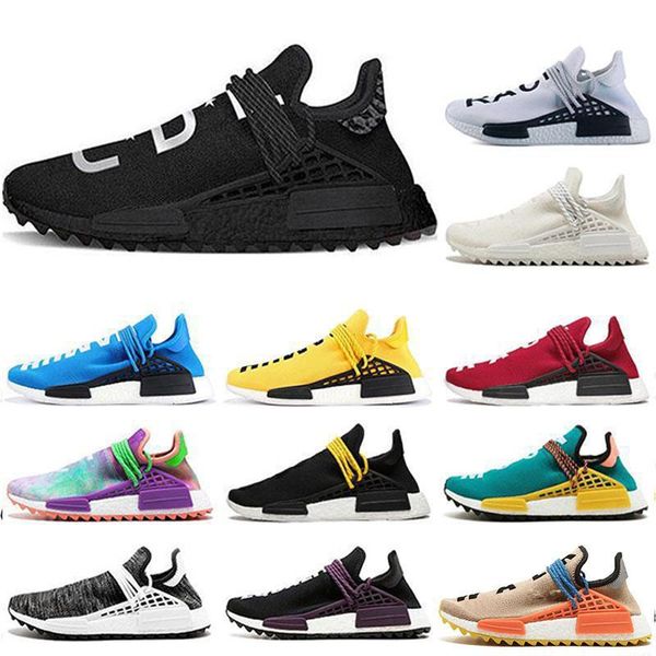 

2019 новая человеческая раса фаррелл уильямс x спортивные кроссовки ботан черный крем холи мужская мода роскошные мужские женские дизайнерск