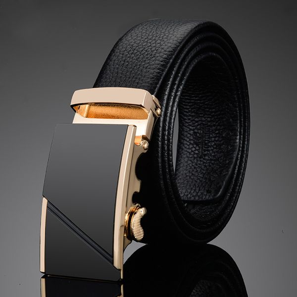 

maxi высокого качества оптовой продажи новый простой бизнес-мужчин автоматической пряжкой ремня первый слой из натуральной кожи пояса матч с, Black;brown