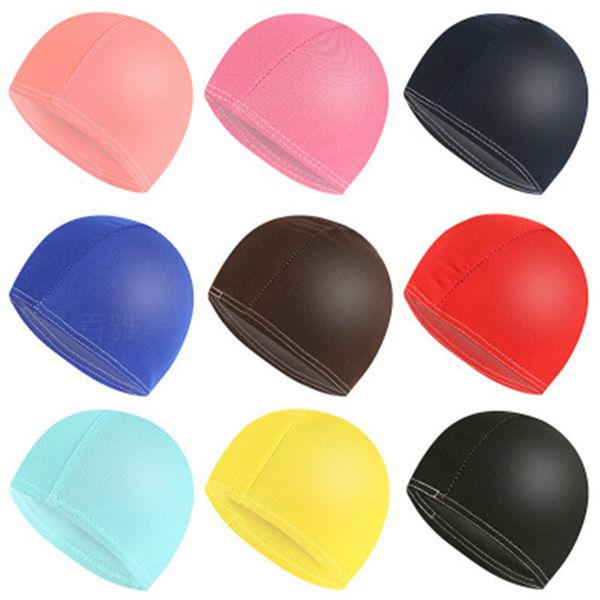 Touca de Natação doces colorem natação Caps Unisex Nylon pano adultos banho impermeável toucas de banho Caps 2000pcs IIA137