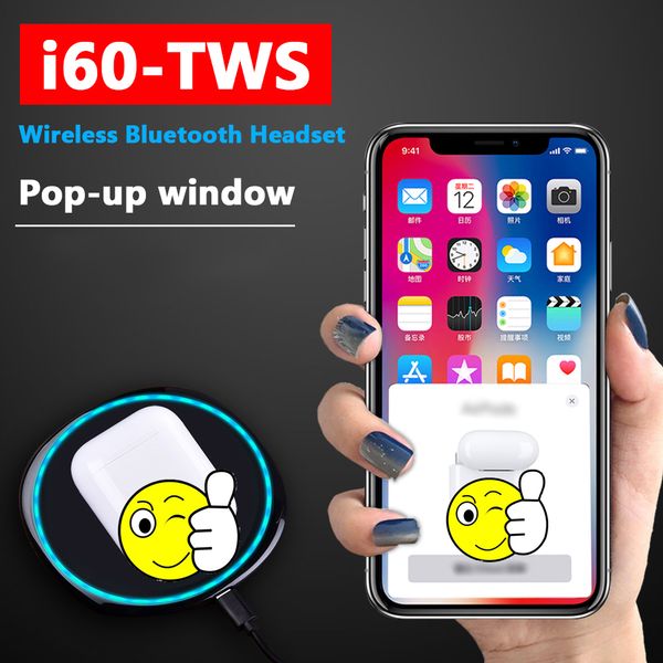 

2019 i60 tws ПК w1 чип i30 i12 i20 tws Bluetooth наушники беспроводные наушники Pk aire2 aire 2 i80 i40 LK TE9 i13 i