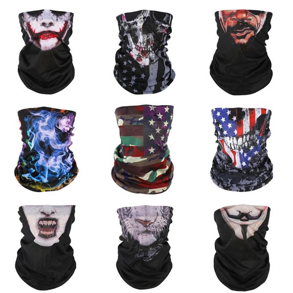 

geometric pattern cycling mask sun protection face er magic skull scarf cycling bandana without mask filter 22*32cm cc #722#162, Blue;black