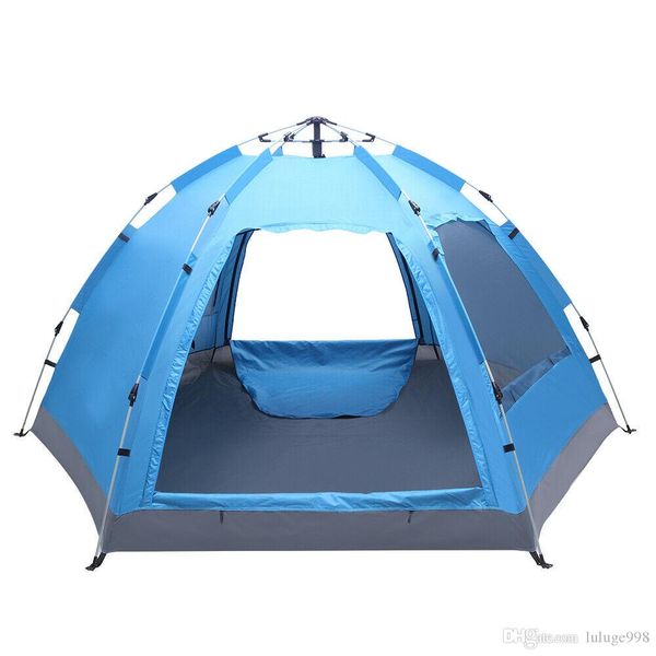 

водонепроницаемый 3-4 человек кемпинг палатка гидравлический автоматический мгновенный пеший туризм ж / мешок