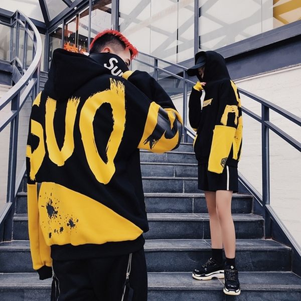 

гоѬие коѬе 2019 оен зима женин hoodie вколз Ѭи ип-оп  длиннм Ѭђкавом п, Black