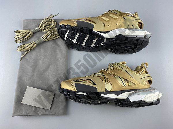 

2020 og track 3.0 combination gold paris triple s luxury sneakers designers shoes sports breathable mens woman casual shoes, Black