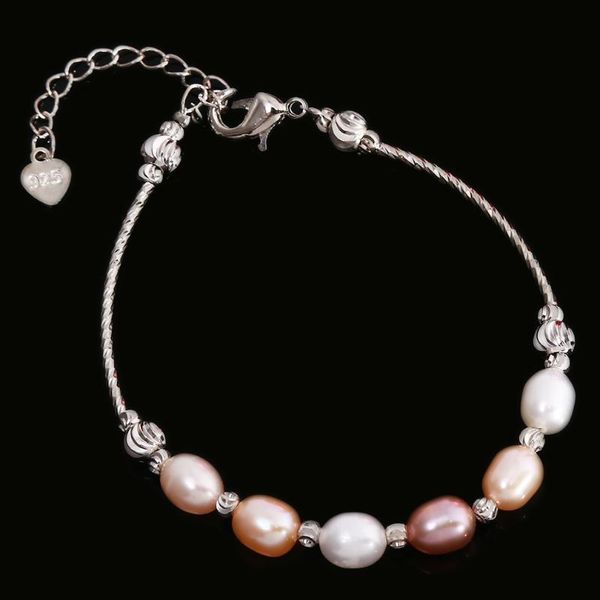 

multi pearl bracelet bracelet rice pearl adjust bangle for decoration jewelry romantic style girls party engagement, Black