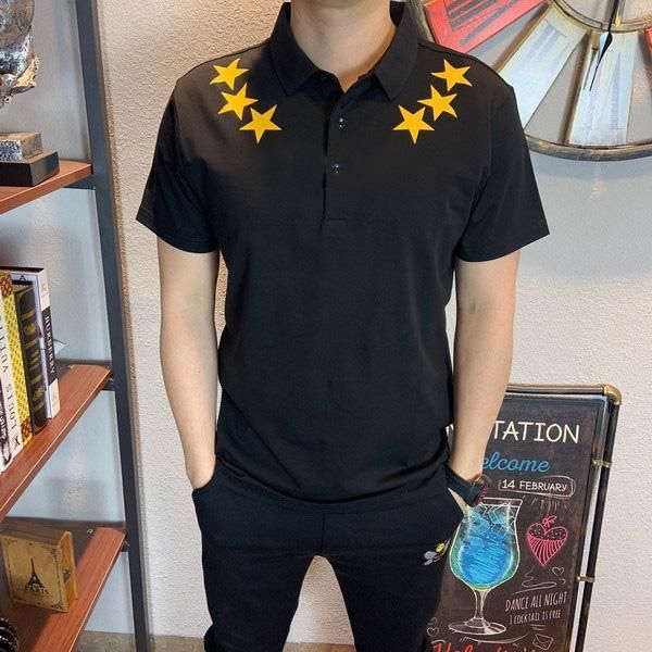 

2020 mens luxury polo shirt fashion designer short sleeve summer polo shirts casual t-shirts m-3xl, White;black