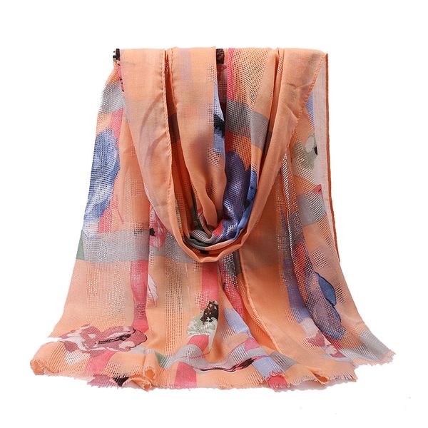 

2019 мода зима плед шарф печатные шарфы цветочные хиджаб шарф мусульманские шарфы трубанс деформирует, Blue;gray