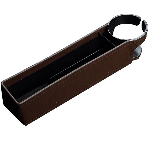 

pu leather organiser cup holder charging hole accessories storage box filler detachable catcher car seat multi-function case
