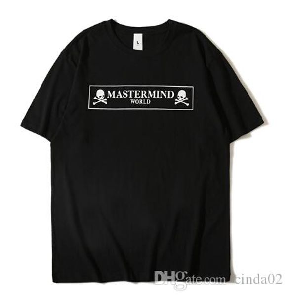 

новый стиль вдохновителя t-shirt мужчины женщины хлопка высокого качества streetwear top тройники скелет hip hop футболка, White;black