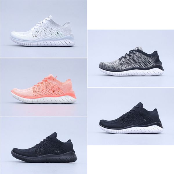 

breathable lightweight fashion designer shoes trainers sports sneakers 2018 rn 4.0 men women running shoes size 36-45, Black