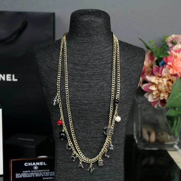 

2019 новая мода роскошные дизайнер ожерелье свитер цепи ожерелье для женщин ювелир