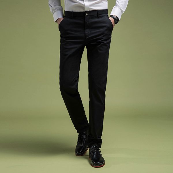 

мужская случайные брюки брюки рост, Black