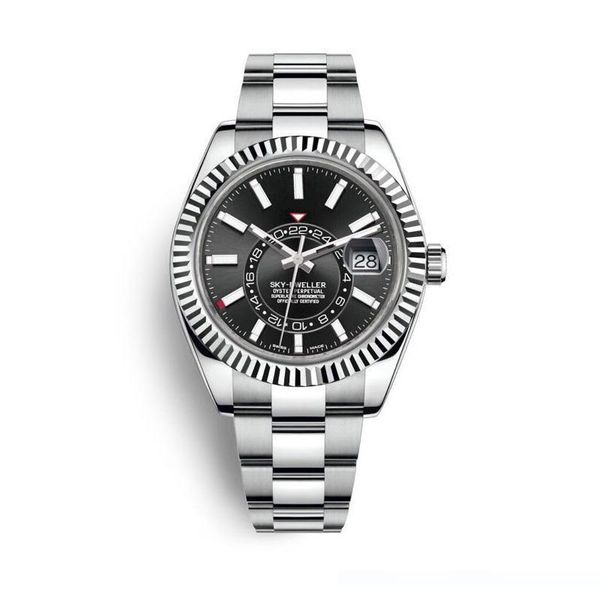 

luxury watch 42mm datejust luxury mens watch stainless steel strap movement automatic sapphire r mens wristwatch, Slivery;brown