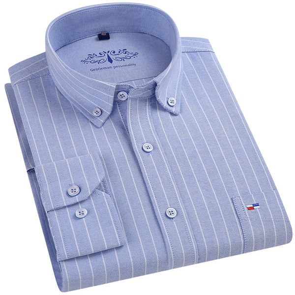 

100% cotton oxford business men shirt long sleeve men autumn printing shirt plaid dress dress shirts long sleeve streetwear, White;black