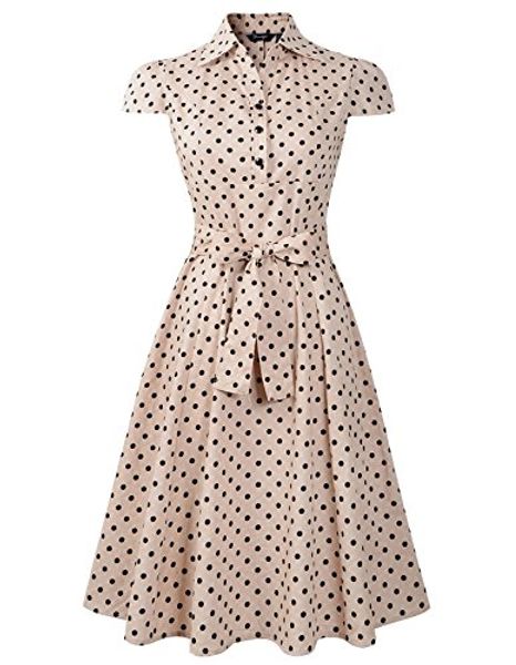 

penelope vintage 1950s shirt swing dress, Black;gray