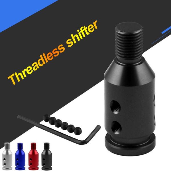 

useful aluminum alloy practical shift knob adapter m12x1.25 car supplies solid durable universal for non threaded shifters