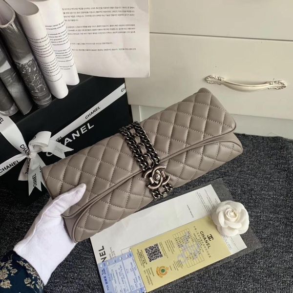 

Fa hion love heart v wave pattern atchel de igner houlder bag chain handbag luxury cro body pur e lady tote bag 29 13cm