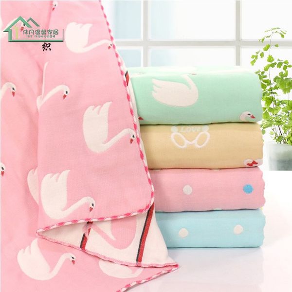 

cotton gauze thick childrens bath towel boy is soft lint cartoon blanket newborn baby bath towel