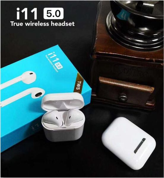 

i11 TWS Wireless Bluetooth Headphones Earbuds Earphones with Charging Box Twins Mini Earbuds for iPhone X IOS Android i11 5.0 touch SIRI