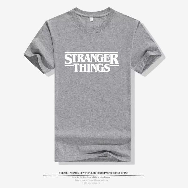 

men s designer t shirts summer  fashion stranger things t shirt men o-neck funny harajuku men stmens mens short sleeve t-shirt, White;black