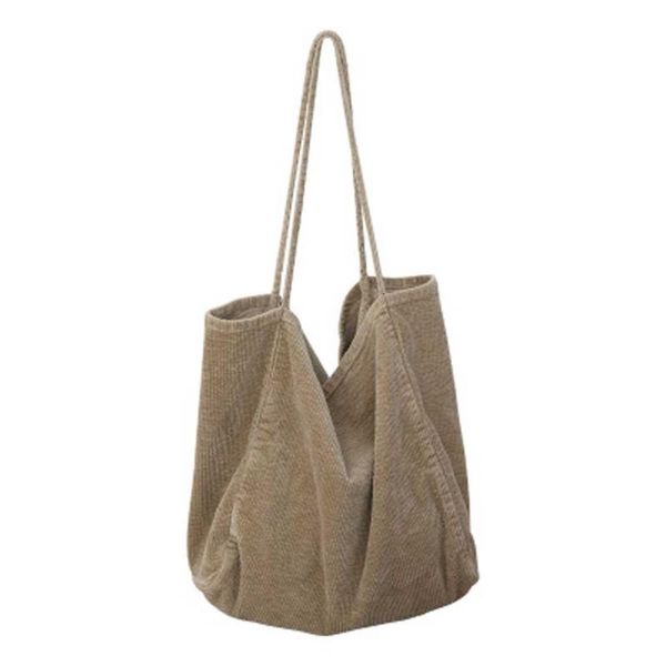 

ladies corduroy canvas shoulder bag fashion casual canvas bag large capacity tote handbags ladies shoulder handbag sac femme
