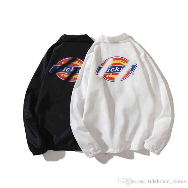

2019 autumn and winter new fashion popular men and women couple coat factory direct quality designer to create a unique new style clothing, Black