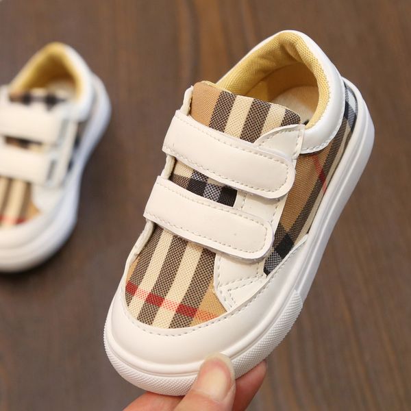 

new 1-15 year kid shoes toddler girl shoes spring autumn children grid casual kids canvas loafers boys sneakers sport b296, Black;red