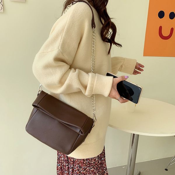 

2020 новых женщин плеча мешок мода цепи мягкого квадратных мешок ниша дизайн дама мессенджеры дикой атмосфера женщина