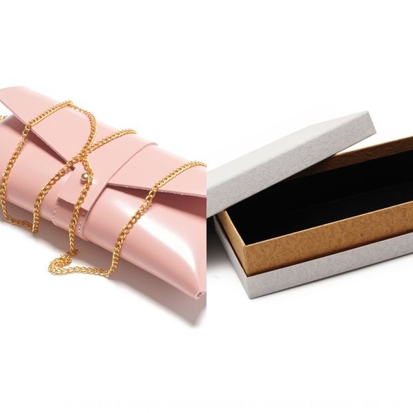 

portable pu leather chain case case storage box pink fashionable glasses soft bag high-grade leather glasses storage box